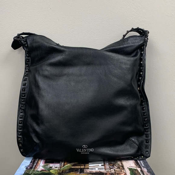 valentino studded tote bag